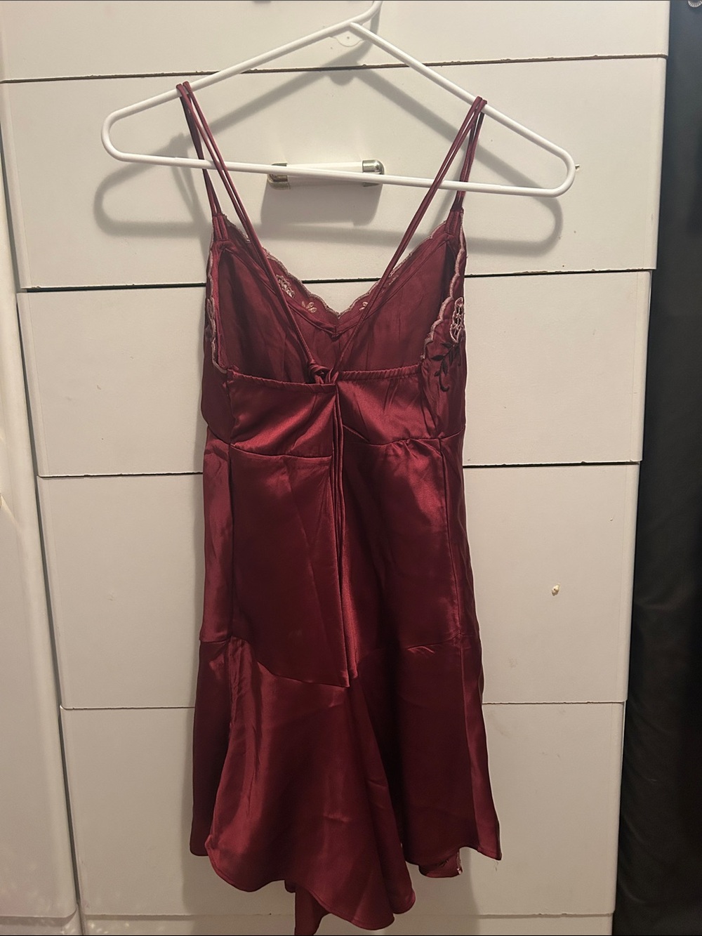 Free People maroon slip dress - Picture 4 of 6